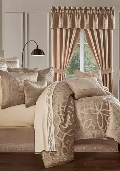 J. Queen New York Decade Gold California King 4 Piece Comforter Set