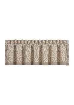 J. Queen New York Milan Oatmeal Window Straight Valance -J. Queen New York Belk 1122