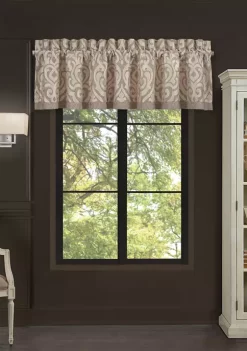J. Queen New York Milan Oatmeal Window Straight Valance -J. Queen New York Belk 1123