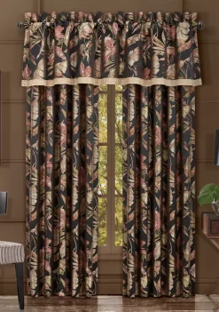 J. Queen New York Martinique Black Window Straight Valance 8 J. Queen New York Martinique Black Window Straight Valance -J. Queen New York Belk 1126