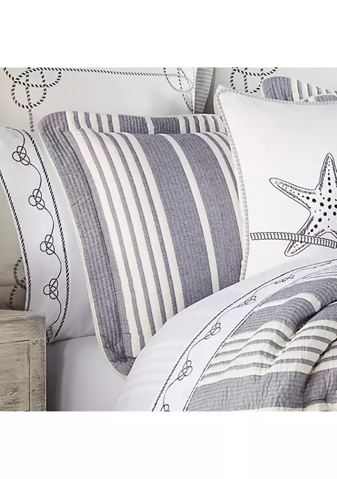 J. Queen New York Shore Navy 4-Piece Comforter Set 5 J. Queen New York Shore Navy 4-Piece Comforter Set - Image 3