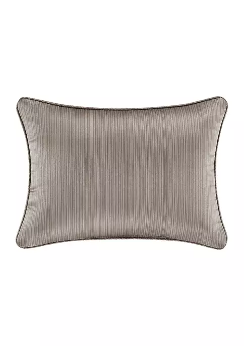 J. Queen New York Deco Silver Boudoir Decorative Throw Pillow 4 J. Queen New York Deco Silver Boudoir Decorative Throw Pillow - Image 2