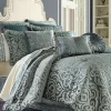 J. Queen New York Sicily Teal King 4 Piece Comforter Set