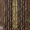 J. Queen New York Martinique Black 84 Inch Window Panel Pair -J. Queen New York Belk 1178
