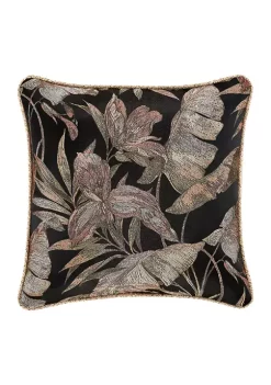 J. Queen New York Martinique Black 20 Inch Square Decorative Throw Pillow -J. Queen New York Belk 1289