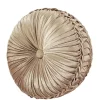 J. Queen New York Sandstone Tufted Round Decorative Throw Pillow
