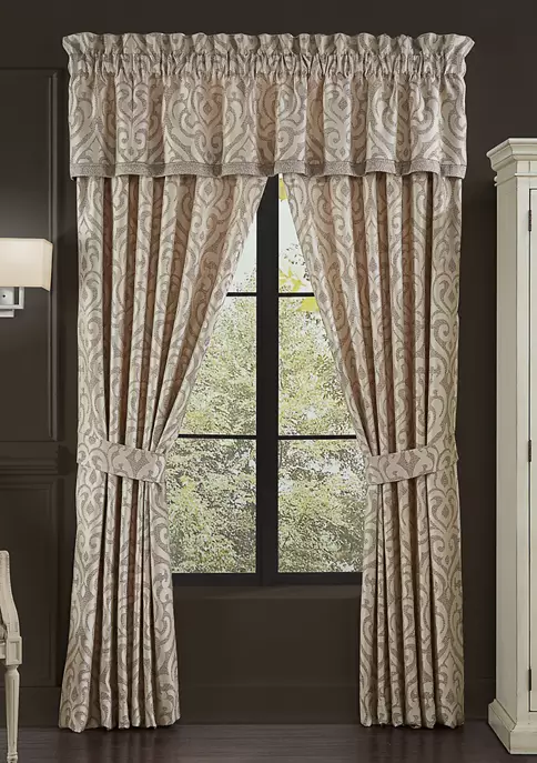 J. Queen New York Milan Oatmeal 84 Inch Window Panel Pair 5 J. Queen New York Milan Oatmeal 84 Inch Window Panel Pair - Image 3