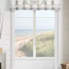 J. Queen New York Shore Ivory Window Straight Valance
