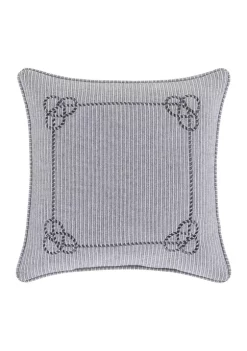J. Queen New York Shore Navy 18 Inch Square Decorative Throw Pillow
