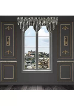 J. Queen New York WESTON - BLUE WINDOW ASCOT VALANCE -J. Queen New York Belk 1439