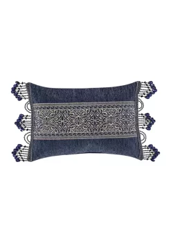 J. Queen New York Botticelli Navy Boudoir Decorative Throw Pillow -J. Queen New York Belk 1451