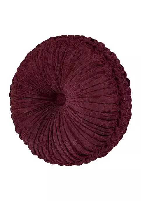 J. Queen New York Rousseau Tufted Round Decorative Throw Pillow 4 J. Queen New York Rousseau Tufted Round Decorative Throw Pillow - Image 2