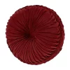 J. Queen New York Noelle - Crimson Tufted Round Decorative Throw Pillow