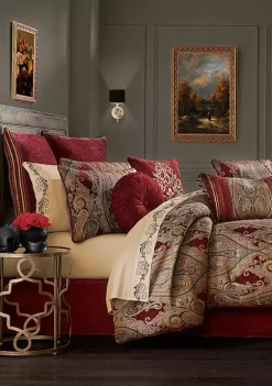 J. Queen New York 4 Piece Garnet Red King Comforter Set -J. Queen New York Belk 155