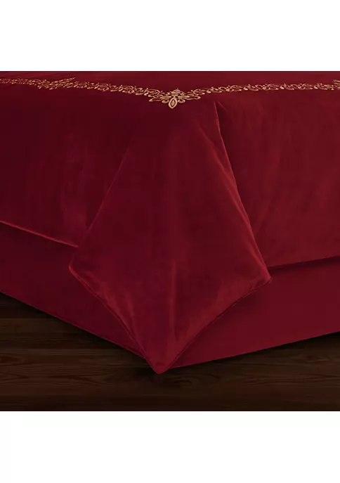 J. Queen New York Noelle - Crimson Bedskirt 3 J. Queen New York Noelle - Crimson Bedskirt