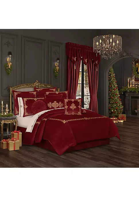 J. Queen New York Noelle - Crimson Bedskirt 4 J. Queen New York Noelle - Crimson Bedskirt - Image 2