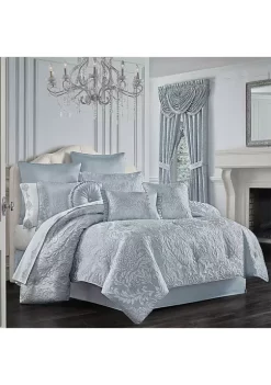 J. Queen New York Malita Powder Blue Tufted Round Decorative Throw Pillow -J. Queen New York Belk 163