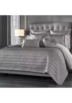 J. Queen New York Luxembourg Silver Euro Quilted Sham -J. Queen New York Belk 1727