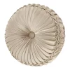 J. Queen New York Jacqueline Ivory Tufted Round Decorative Throw Pillow -J. Queen New York Belk 1748
