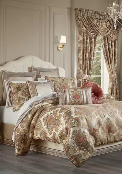 J. Queen New York 4 Piece Juliette Terracotta California King Comforter Set