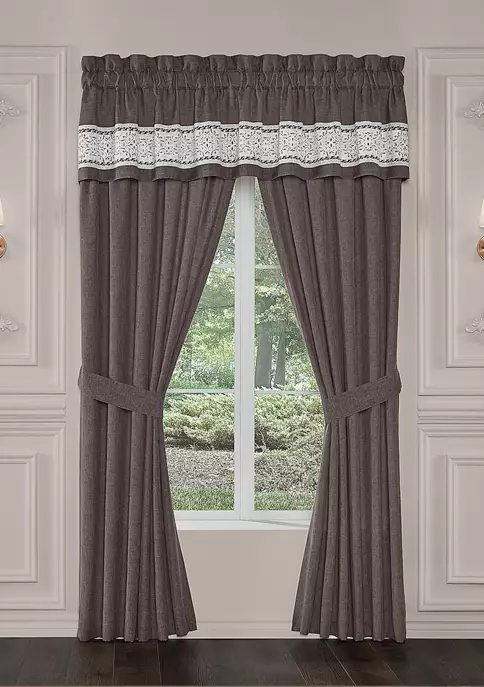 J. Queen New York Flint Charcoal 84 Inch Window Panel Pair 4 J. Queen New York Flint Charcoal 84 Inch Window Panel Pair - Image 2