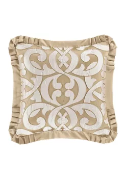 J. Queen New York La Boheme 20" Embellished Square Throw Pillow