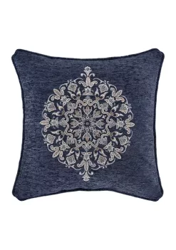 J. Queen New York Botticelli Navy 18 Inch Square Embellished Decorative Throw Pillow -J. Queen New York Belk 1935