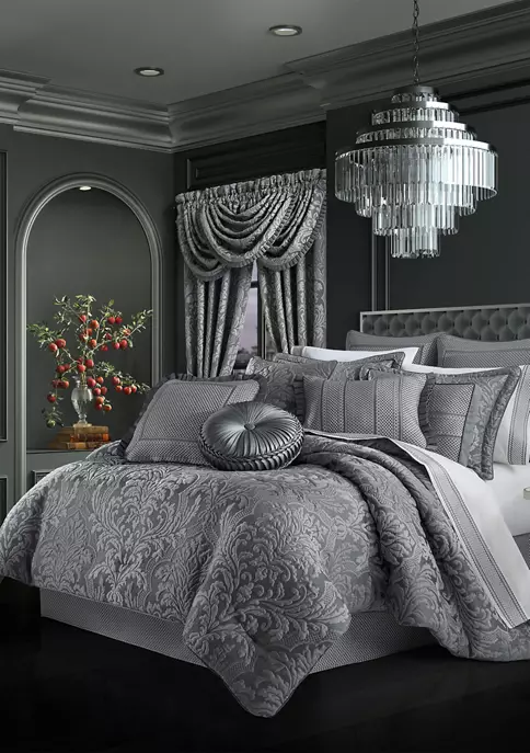 J. Queen New York Leonardo Charcoal Reading Bolster 4 J. Queen New York Leonardo Charcoal Reading Bolster - Image 2