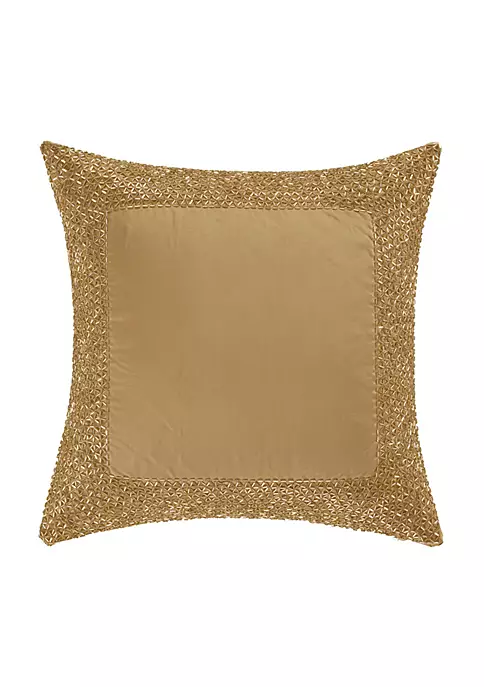 J. Queen New York Sparkle Pillow 16" Square Embellished Decorative Throw Pillow 3 J. Queen New York Sparkle Pillow 16" Square Embellished Decorative Throw Pillow