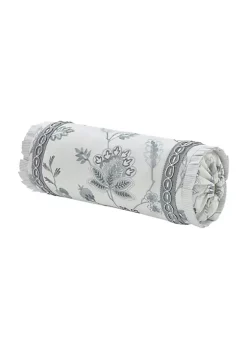 J. Queen New York Blue Garden Neckroll Pillow
