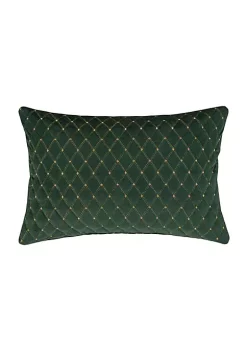 J. Queen New York Grandeur - Evergreen Quilted Boudoir Decorative Throw Pillow -J. Queen New York Belk 2094