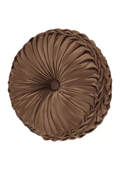 J. Queen New York Surano - Copper Tufted Round Pillow