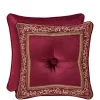 J. Queen New York Maribella Crimson 18 in Square Pillow -J. Queen New York Belk 217