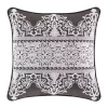 J. Queen New York Flint Charcoal 20 Inch Square Decorative Throw Pillow