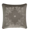 J. Queen New York 18 Inch Crestview Silver Square Decorative Throw Pillow -J. Queen New York Belk 2255