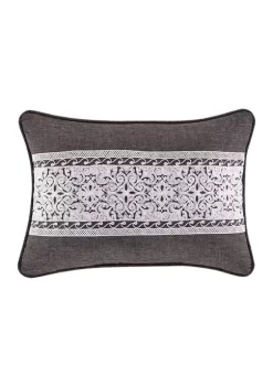 J. Queen New York Flint Charcoal Boudoir Decorative Throw Pillow