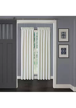 J. Queen New York BLUE GARDEN 95" WINDOW PANEL PAIR