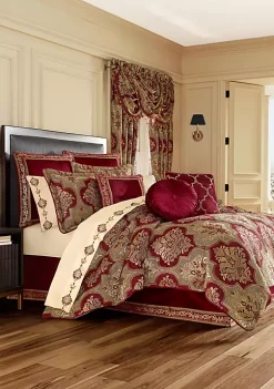 J. Queen New York Maribella Crimson Euro Sham -J. Queen New York Belk 233