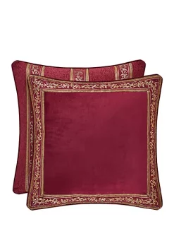 J. Queen New York Maribella Crimson Euro Sham -J. Queen New York Belk 234