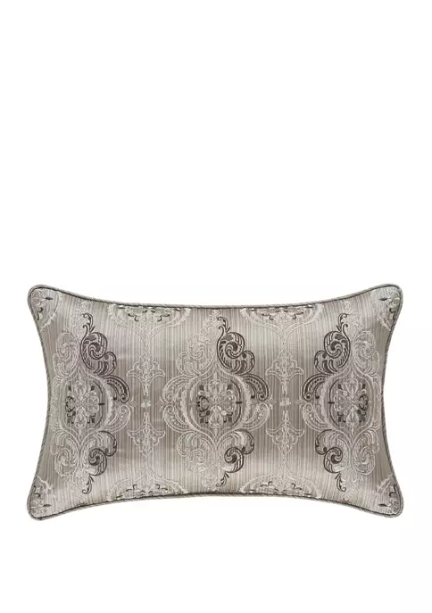 J. Queen New York Crestview Silver Boudoir Decorative Throw Pillow 3 J. Queen New York Crestview Silver Boudoir Decorative Throw Pillow