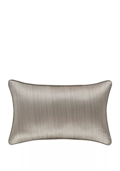 J. Queen New York Crestview Silver Boudoir Decorative Throw Pillow 4 J. Queen New York Crestview Silver Boudoir Decorative Throw Pillow - Image 2