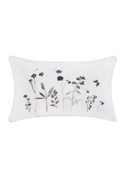 J. Queen New York Bridget Gray Boudoir Decorative Throw Pillow