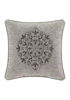 J. Queen New York Tiana 18" Square Embellished Decorative Throw Pillow