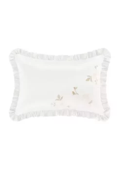 J. Queen New York Spring Garden Boudoir Embellished Decorative Throw Pillow