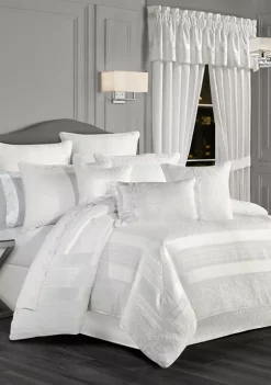 J. Queen New York Epic White Queen 4-Piece Comforter Set