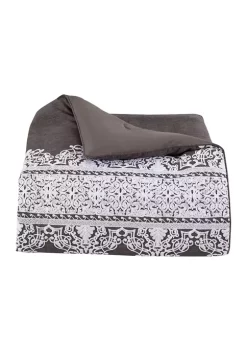 J. Queen New York Flint Charcoal 4 Piece Comforter Set -J. Queen New York Belk 347
