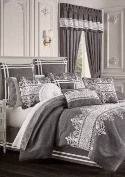 J. Queen New York Flint Charcoal 4 Piece Comforter Set -J. Queen New York Belk 348