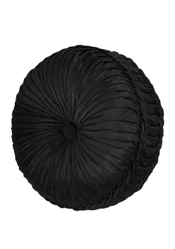 J. Queen New York Vera Tufted Round Decorative Throw Pillow