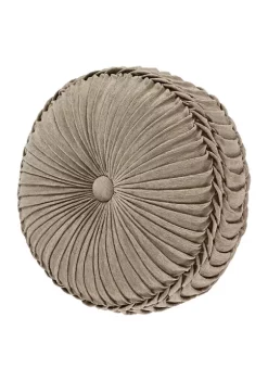 J. Queen New York Braelynn Tufted Round Pillow