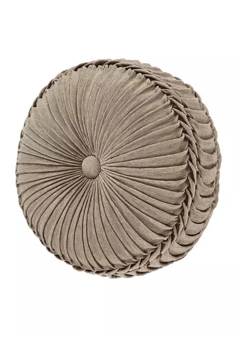 J. Queen New York Braelynn Tufted Round Pillow 5 J. Queen New York Braelynn Tufted Round Pillow - Image 3